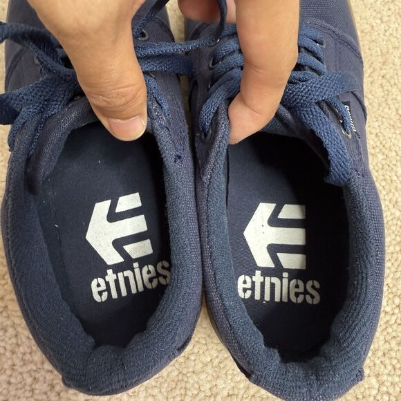 Etnies Skater Blue Low Top Lace Up Skateboarding Casual Shoes Size 8 - Picture 6 of 9